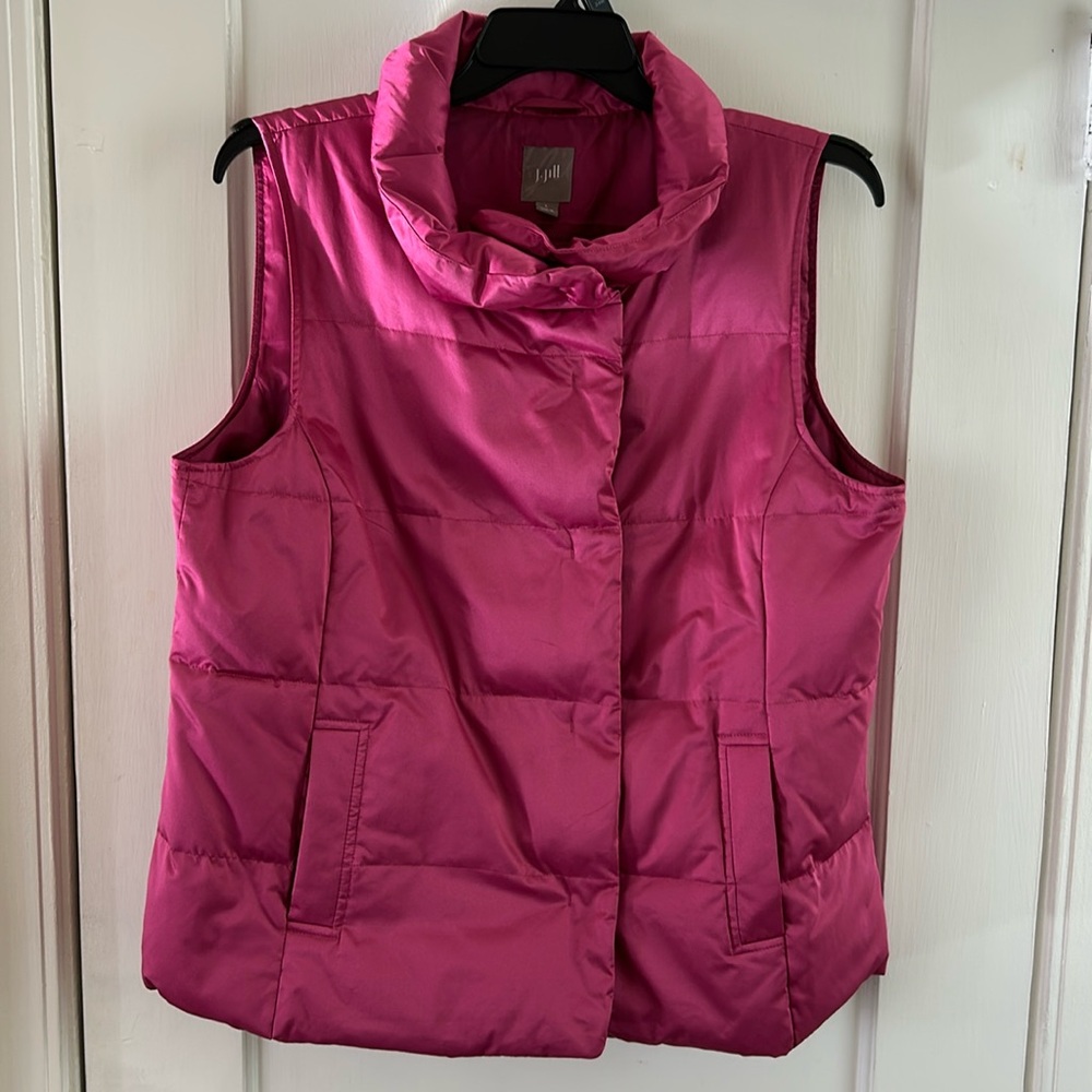 J Jill pink down vest
